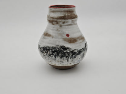 Vase - mountain with red moon