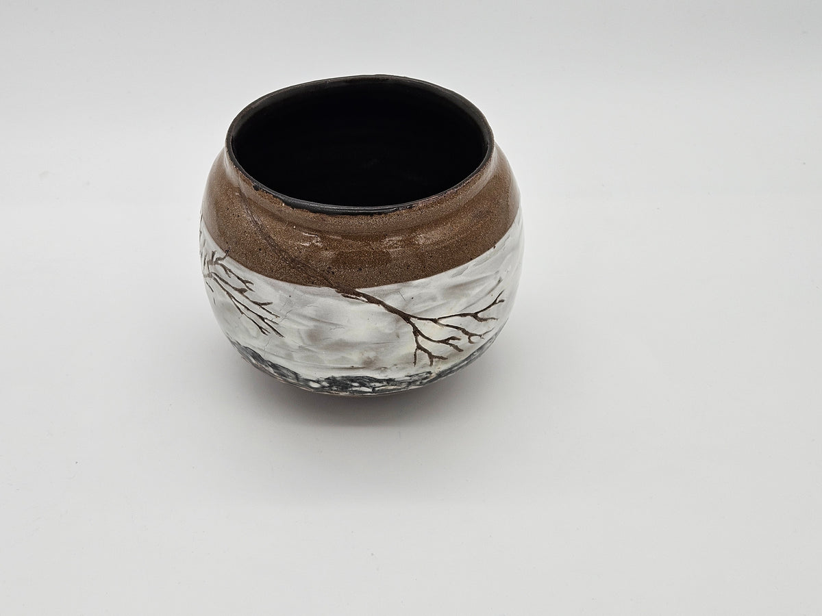Nature in Moonlight Vase-Carved