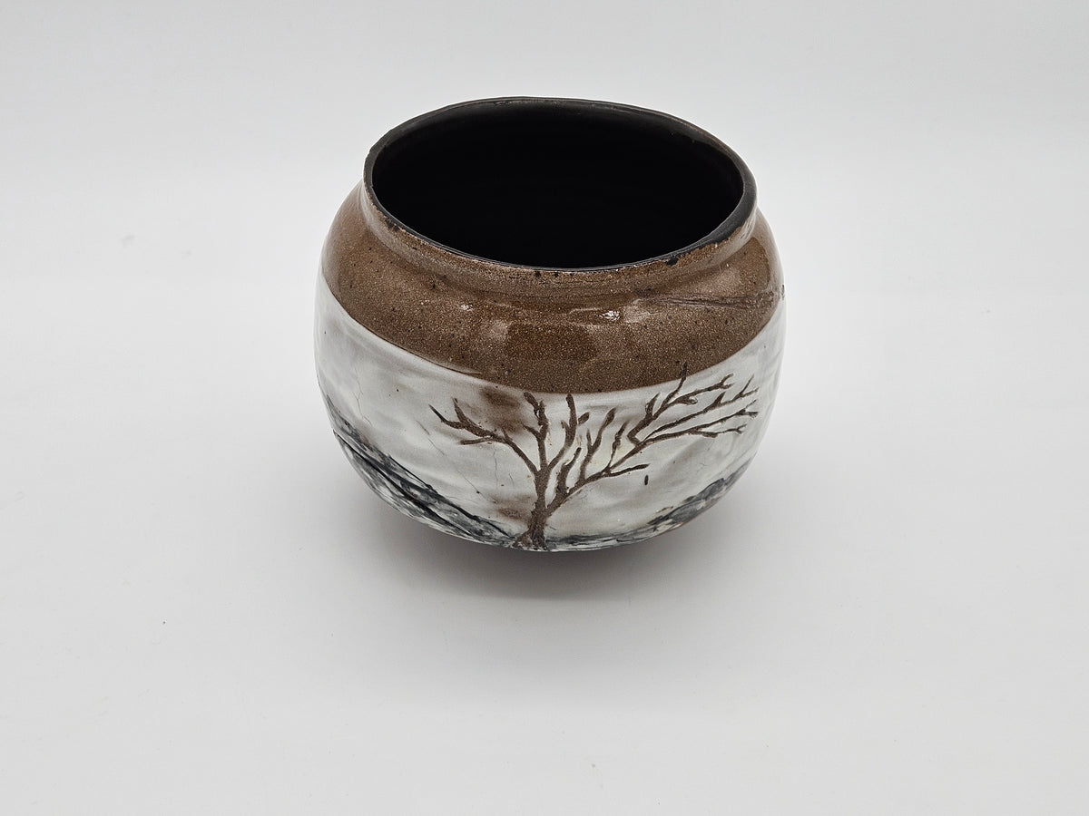 Nature in Moonlight Vase-Carved