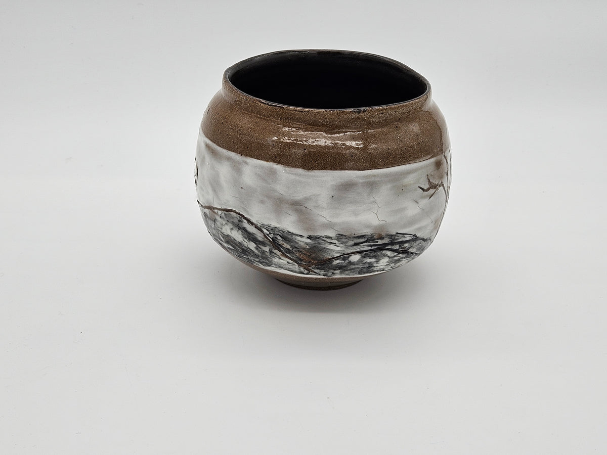 Nature in Moonlight Vase-Carved
