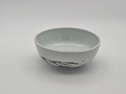 Porcelain bowl - White/Light Mint green
