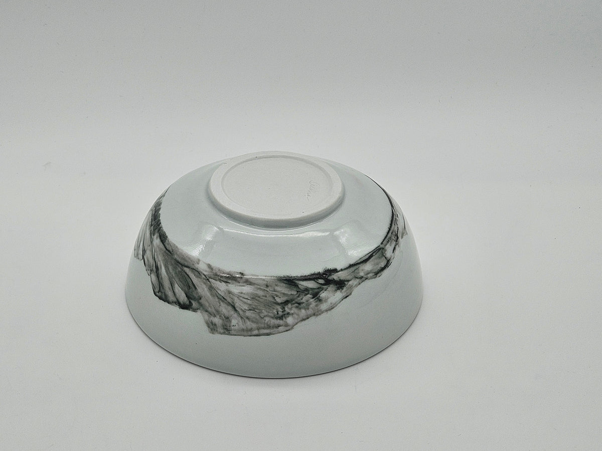 Porcelain bowl - White/Light Mint green