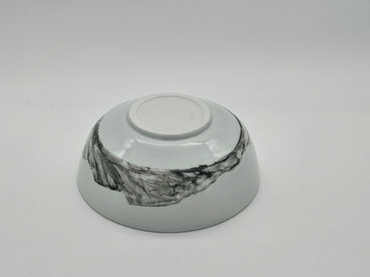 Porcelain bowl - White/Light Mint green