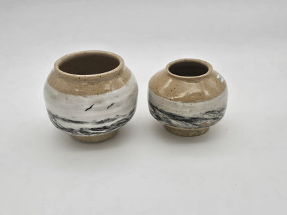 Handmade Stoneware Vases Inspired by Mountains & Birds