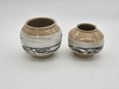 Handmade Stoneware Vases Inspired by Mountains & Birds